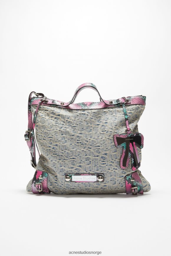 Acne Studios tote bag N2PP4F761 tilbehør lyseblå/rosa