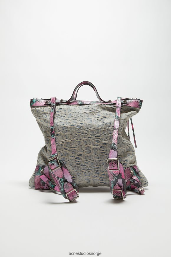 Acne Studios tote bag N2PP4F761 tilbehør lyseblå/rosa