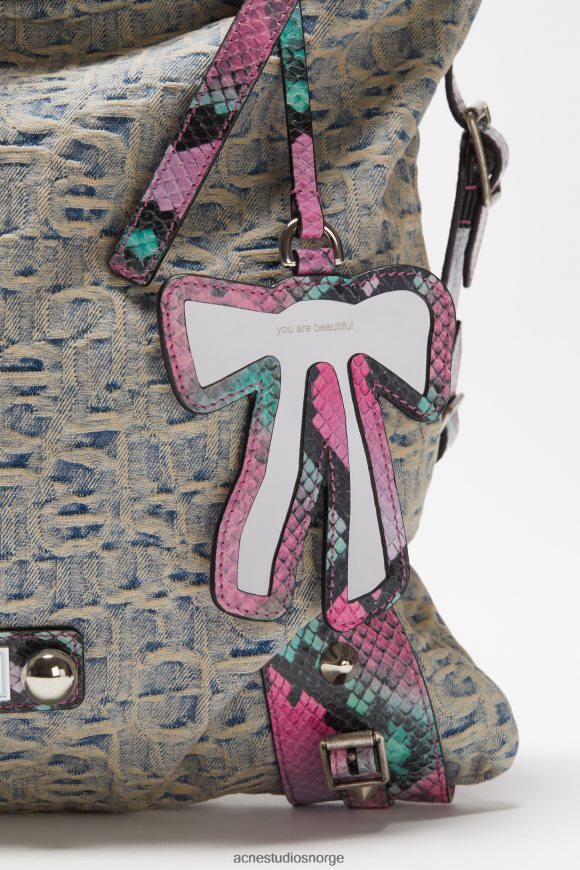 Acne Studios tote bag N2PP4F761 tilbehør lyseblå/rosa