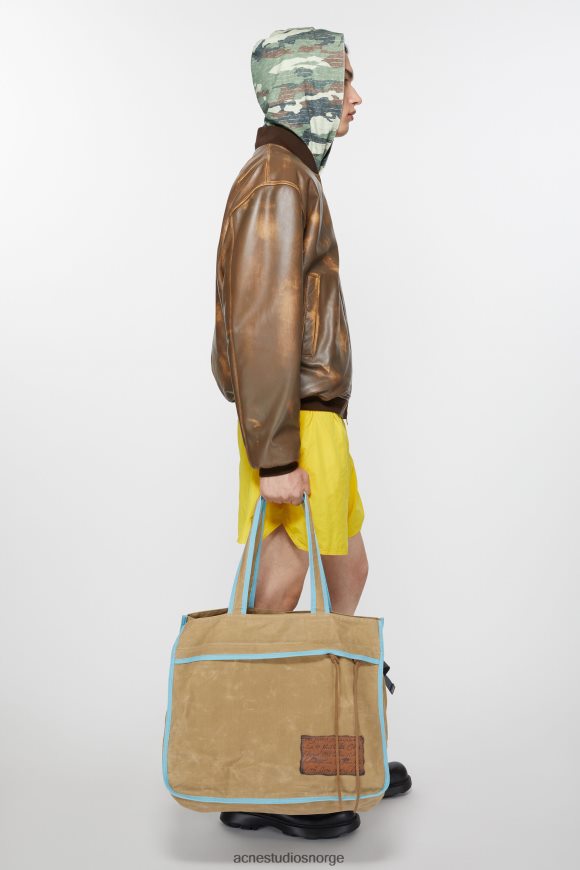 Acne Studios tote bag N2PP4F786 tilbehør beige/blå