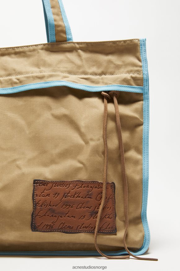 Acne Studios tote bag N2PP4F786 tilbehør beige/blå