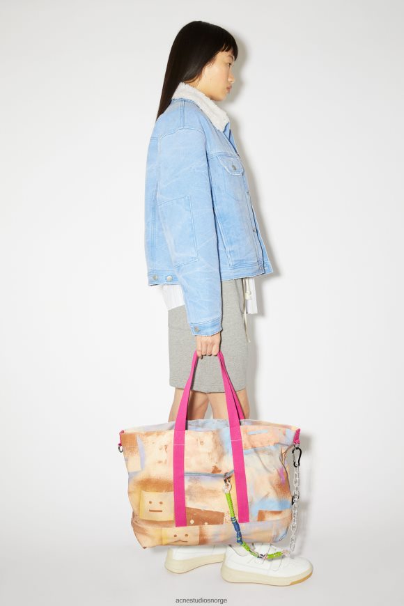 Acne Studios tote bag N2PP4F789 tilbehør beige/multi