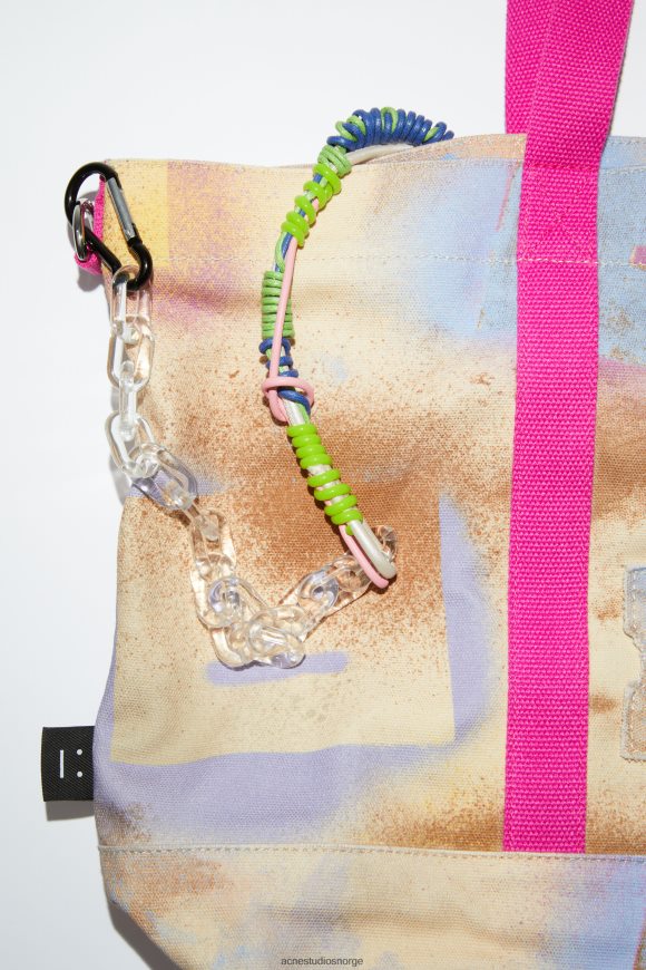Acne Studios tote bag N2PP4F789 tilbehør beige/multi